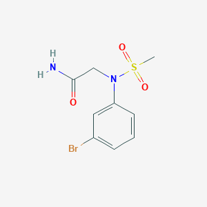 molecular formula C9H11BrN2O3S B5835023 N~2~-(3-bromophenyl)-N~2~-(methylsulfonyl)glycinamide 