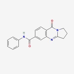 9-oxo-N-phenyl-1,2,3,9-tetrahydropyrrolo[2,1-b]quinazoline-6-carboxamide