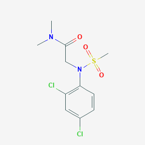 molecular formula C11H14Cl2N2O3S B5835043 N~2~-(2,4-dichlorophenyl)-N~1~,N~1~-dimethyl-N~2~-(methylsulfonyl)glycinamide 