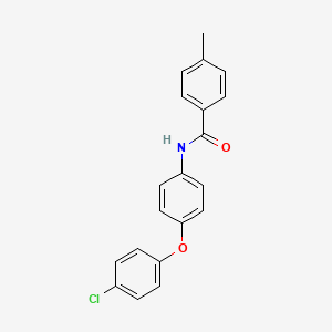 N-[4-(4-chlorophenoxy)phenyl]-4-methylbenzamide