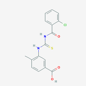 3-({[(2-chlorobenzoyl)amino]carbonothioyl}amino)-4-methylbenzoic acid