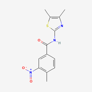 N-(4,5-dimethyl-1,3-thiazol-2-yl)-4-methyl-3-nitrobenzamide