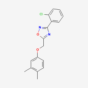 3-(2-chlorophenyl)-5-[(3,4-dimethylphenoxy)methyl]-1,2,4-oxadiazole