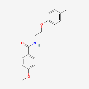 molecular formula C17H19NO3 B5835215 4-methoxy-N-[2-(4-methylphenoxy)ethyl]benzamide 