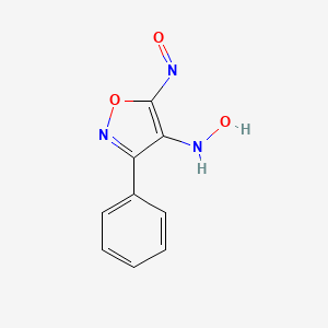 molecular formula C9H7N3O3 B5835237 3-phenyl-4,5-isoxazoledione dioxime 