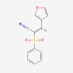 molecular formula C13H9NO3S B5835260 3-(3-furyl)-2-(phenylsulfonyl)acrylonitrile 