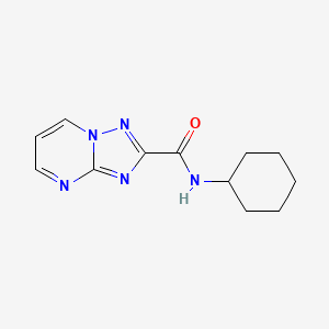 molecular formula C12H15N5O B5835266 N-cyclohexyl[1,2,4]triazolo[1,5-a]pyrimidine-2-carboxamide 