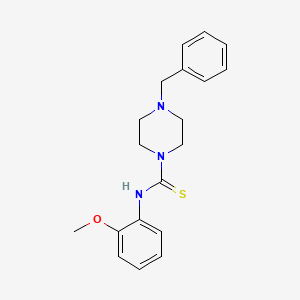 molecular formula C19H23N3OS B5835281 4-benzyl-N-(2-methoxyphenyl)-1-piperazinecarbothioamide 