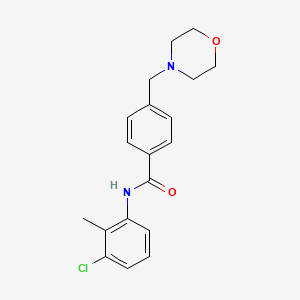 N-(3-chloro-2-methylphenyl)-4-(4-morpholinylmethyl)benzamide