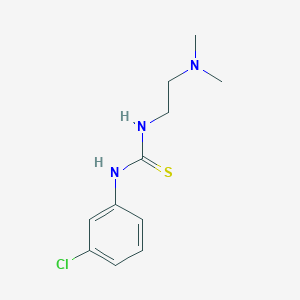 molecular formula C11H16ClN3S B5835320 N-(3-chlorophenyl)-N'-[2-(dimethylamino)ethyl]thiourea 