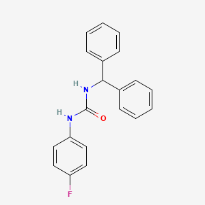 N-(diphenylmethyl)-N'-(4-fluorophenyl)urea