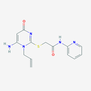 2-[(1-allyl-6-amino-4-oxo-1,4-dihydro-2-pyrimidinyl)thio]-N-2-pyridinylacetamide