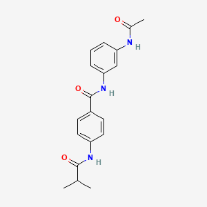 N-[3-(acetylamino)phenyl]-4-(isobutyrylamino)benzamide