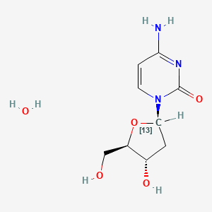 molecular formula C9H15N3O5 B583542 2'-Deoxycytidine-1'-13C Monohydrate CAS No. 478510-83-7