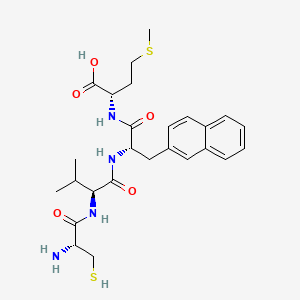 molecular formula C26H36N4O5S2 B583545 H-Cys-Val-2-Nal-Met-OH CAS No. 158022-12-9