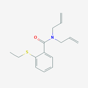 molecular formula C15H19NOS B5835460 N,N-diallyl-2-(ethylthio)benzamide 