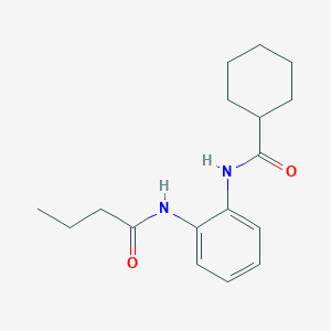 molecular formula C17H24N2O2 B5835478 N-[2-(butyrylamino)phenyl]cyclohexanecarboxamide 
