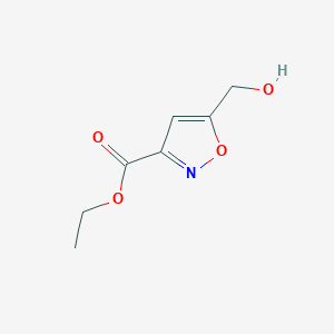 B058355 Ethyl 5-(hydroxymethyl)isoxazole-3-carboxylate CAS No. 123770-62-7
