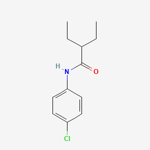 molecular formula C12H16ClNO B5835507 N-(4-chlorophenyl)-2-ethylbutanamide CAS No. 6428-76-8