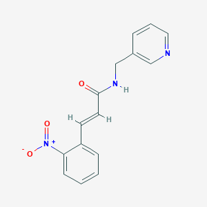 molecular formula C15H13N3O3 B5835508 3-(2-nitrophenyl)-N-(3-pyridinylmethyl)acrylamide 