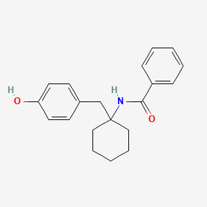 molecular formula C20H23NO2 B5835519 N-[1-(4-hydroxybenzyl)cyclohexyl]benzamide 
