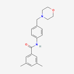 molecular formula C20H24N2O2 B5835527 3,5-dimethyl-N-[4-(4-morpholinylmethyl)phenyl]benzamide 