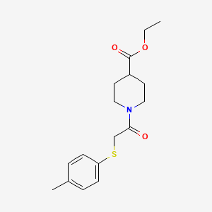 ethyl 1-{[(4-methylphenyl)thio]acetyl}-4-piperidinecarboxylate