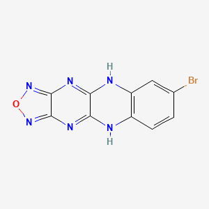 7-bromo-4,11-dihydro[1,2,5]oxadiazolo[3',4':5,6]pyrazino[2,3-b]quinoxaline