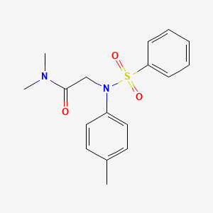 N~1~,N~1~-dimethyl-N~2~-(4-methylphenyl)-N~2~-(phenylsulfonyl)glycinamide