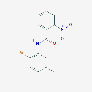 N-(2-bromo-4,5-dimethylphenyl)-2-nitrobenzamide