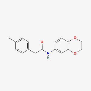 N-(2,3-dihydro-1,4-benzodioxin-6-yl)-2-(4-methylphenyl)acetamide