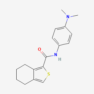 molecular formula C17H20N2OS B5835667 N-[4-(dimethylamino)phenyl]-4,5,6,7-tetrahydro-2-benzothiophene-1-carboxamide 
