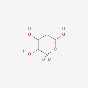 molecular formula C5H10O4 B583567 6,6-二氘代氧烷-2,4,5-三醇 CAS No. 478511-68-1