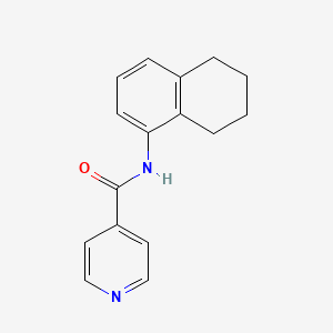 N-(5,6,7,8-tetrahydro-1-naphthalenyl)isonicotinamide