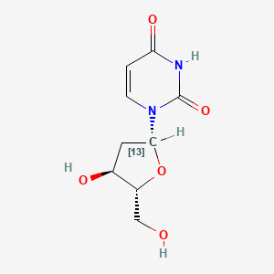 molecular formula C9H12N2O5 B583569 [1'-13C]2'-脱氧尿苷 CAS No. 478510-85-9