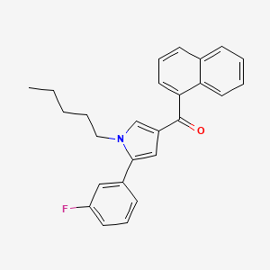 (5-(3-fluorophenyl)-1-pentyl-1H-pyrrol-3-yl)(naphthalen-1-yl)methanone