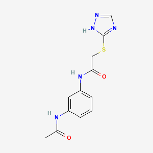 N-[3-(acetylamino)phenyl]-2-(1H-1,2,4-triazol-3-ylthio)acetamide