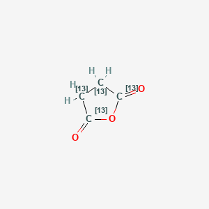 molecular formula C4H4O3 B583572 琥珀酸酐-13C4 CAS No. 411220-47-8