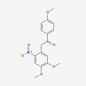 2-(4,5-dimethoxy-2-nitrophenyl)-1-(4-methoxyphenyl)ethanone