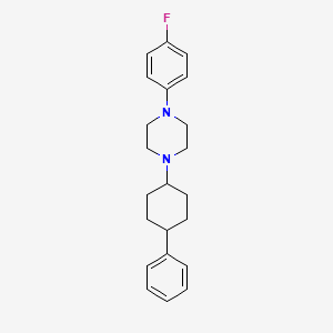 1-(4-fluorophenyl)-4-(4-phenylcyclohexyl)piperazine