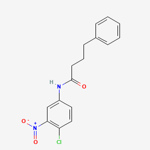 N-(4-chloro-3-nitrophenyl)-4-phenylbutanamide