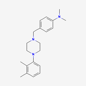 (4-{[4-(2,3-dimethylphenyl)-1-piperazinyl]methyl}phenyl)dimethylamine