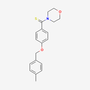 4-({4-[(4-methylbenzyl)oxy]phenyl}carbonothioyl)morpholine