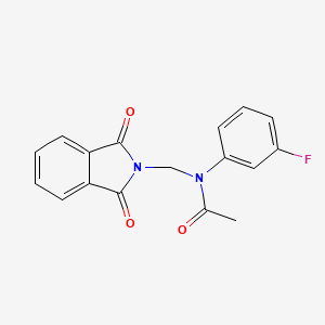 N-[(1,3-dioxo-1,3-dihydro-2H-isoindol-2-yl)methyl]-N-(3-fluorophenyl)acetamide