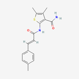 4,5-dimethyl-2-{[3-(4-methylphenyl)acryloyl]amino}-3-thiophenecarboxamide