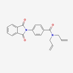 molecular formula C21H18N2O3 B5835842 N,N-diallyl-4-(1,3-dioxo-1,3-dihydro-2H-isoindol-2-yl)benzamide 