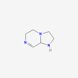 molecular formula C6H11N3 B583585 1,2,3,5,6,8A-hexahydroimidazo[1,2-a]pyrazine CAS No. 152569-00-1