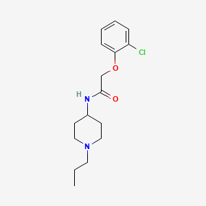 molecular formula C16H23ClN2O2 B5835852 2-(2-chlorophenoxy)-N-(1-propyl-4-piperidinyl)acetamide 