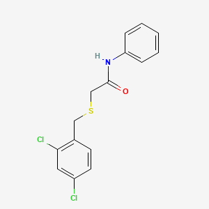 molecular formula C15H13Cl2NOS B5835853 2-[(2,4-dichlorobenzyl)thio]-N-phenylacetamide 