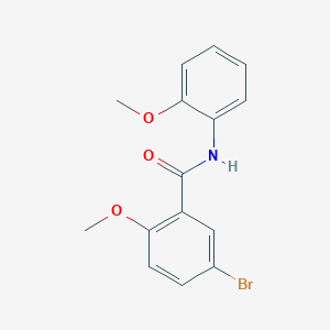 molecular formula C15H14BrNO3 B5835862 5-bromo-2-methoxy-N-(2-methoxyphenyl)benzamide 